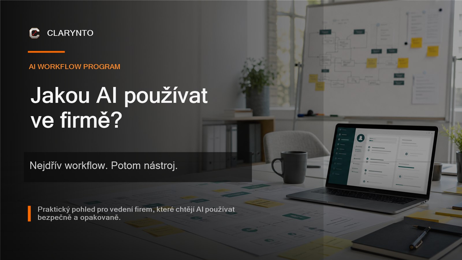 Jakou AI používat ve firmě? Nejdřív workflow. Potom nástroj.