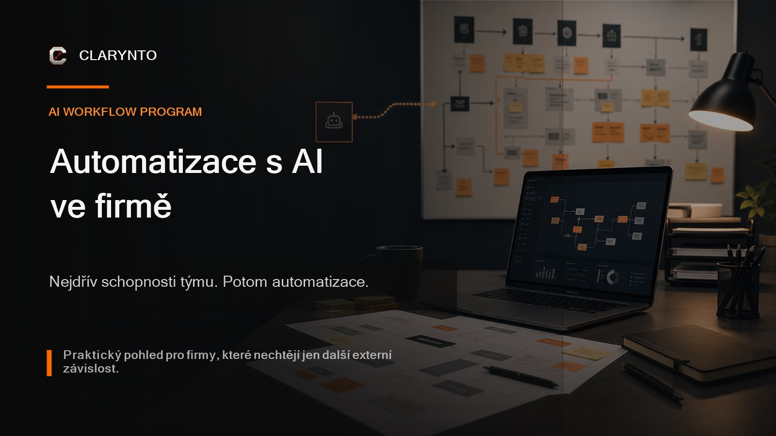 Automatizace s AI ve firmě. Nejdřív schopnosti týmu, potom automatizace.